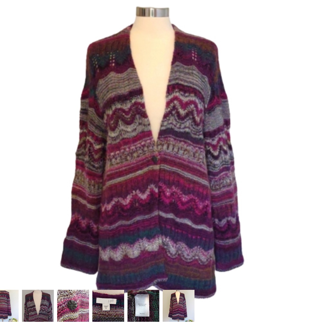 J. Jill Cardigan Sweater Xl Coatigan